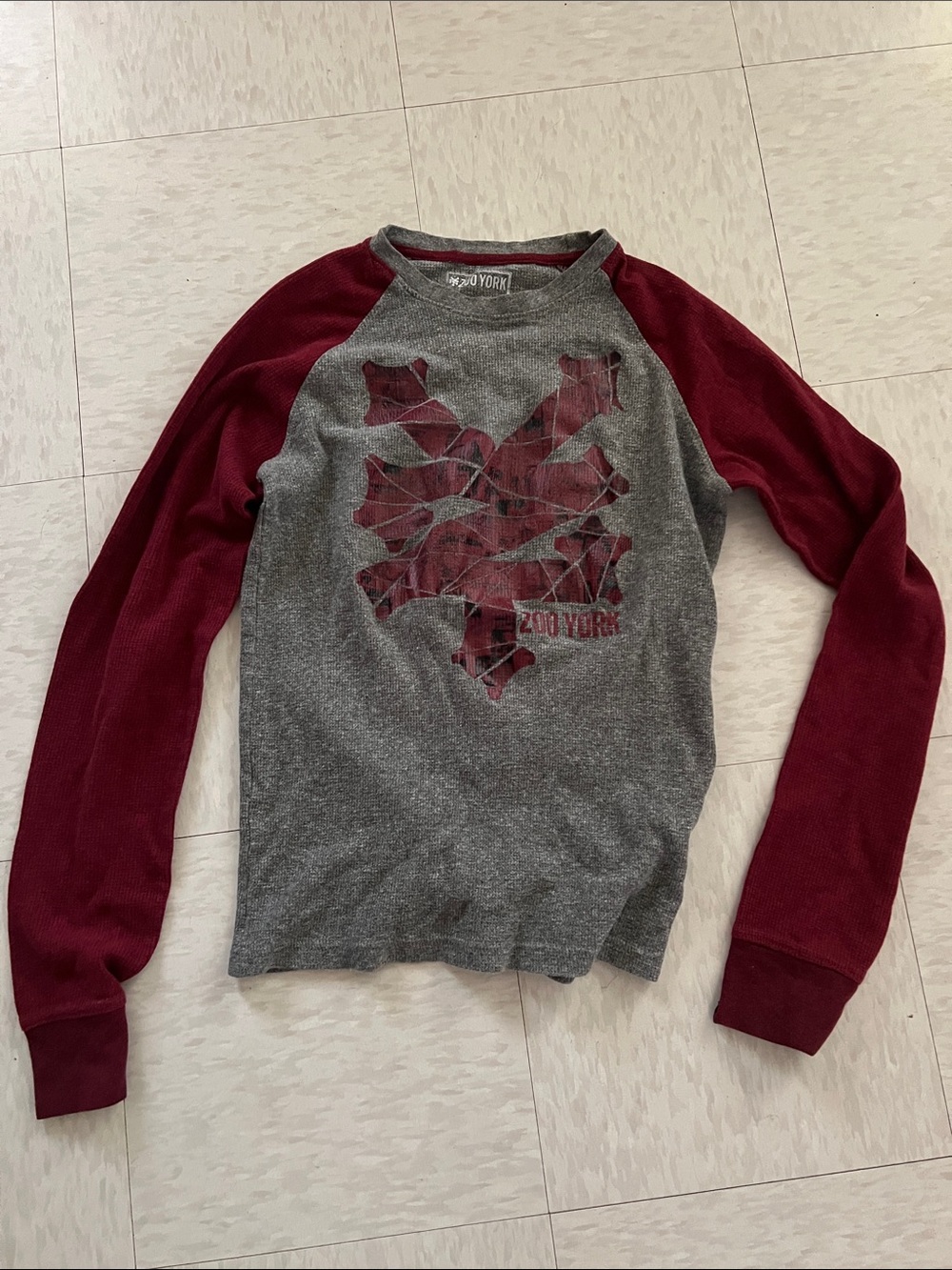 Men Zoo York Thermal Long Sleeve Shirt